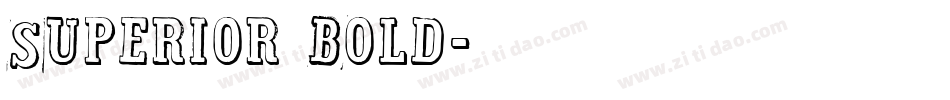 Superior Bold字体转换